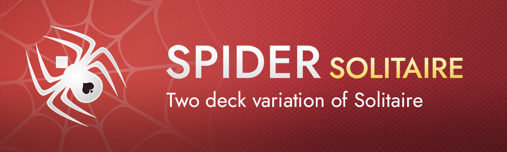 Spider solitaire. Two deck variation of solitaire